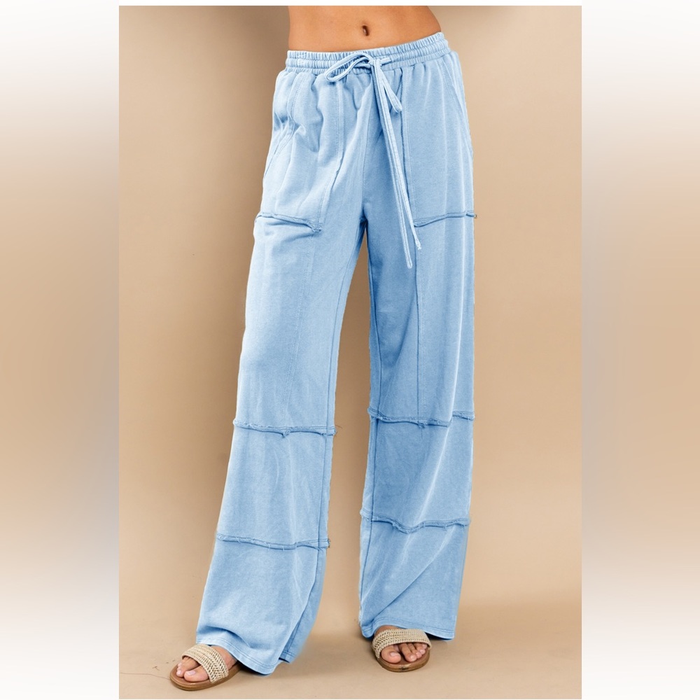 Mineral washed french terry fabric